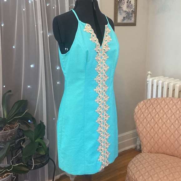 NWT Lilly Pulitzer Seaside Aqua Shift - Picture 5 of 7